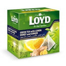 10x Loyd Green Tea Ginger,Lemon,Honey 40g | London Grocery