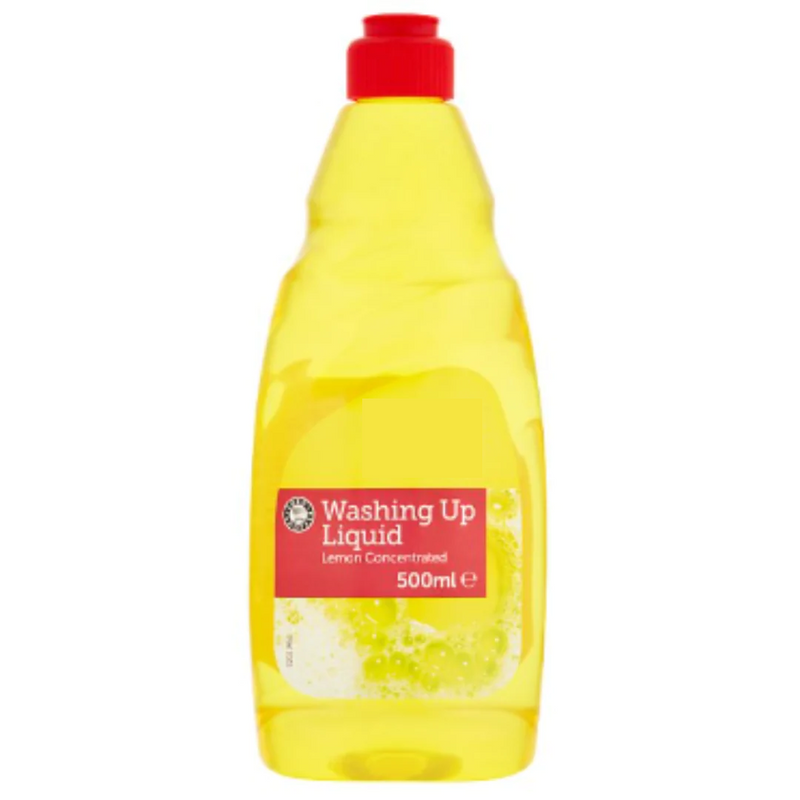 Euro Shopper Washing Up Liquid Lemon Concentrated 500ml x Case of 8 - London Grocery