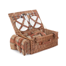 4 Person Autumn Red Tartan Hamper | London Grocery