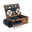 4 Person Blue Tweed Hamper | London Grocery