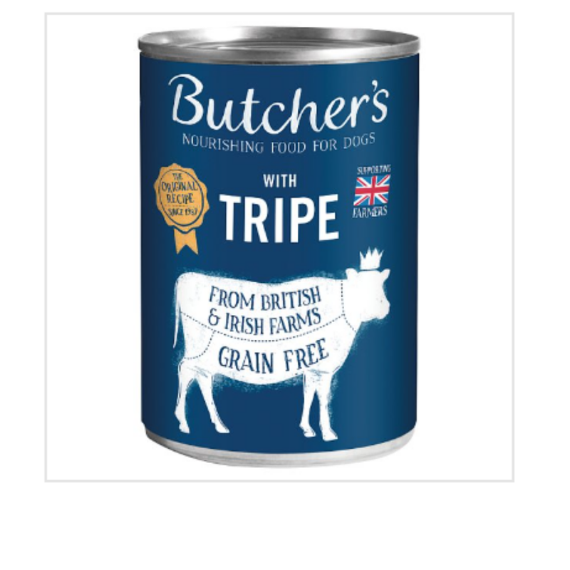 Butcher's Tripe Wet Dog Food Tin 400g x Case of 12 - London Grocery