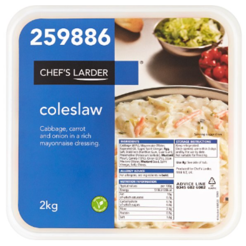Chef's Larder Coleslaw 2kg x 1 - London Grocery