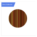 Circled Stripes 280s Dark Choc 2.5x2.5cm x Case of 1 - London Grocery