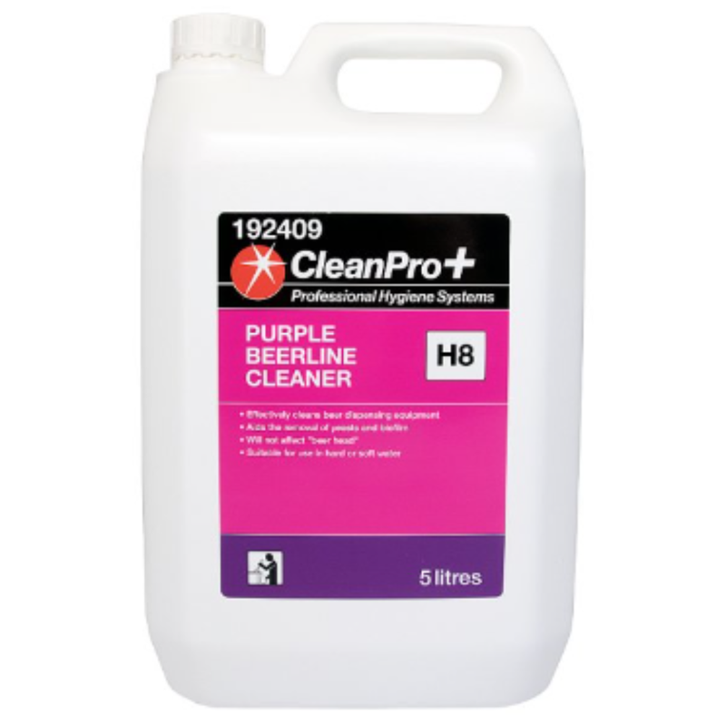 CleanPro+ Purple Beerline Cleaner H8 5 Litres x 1 - London Grocery