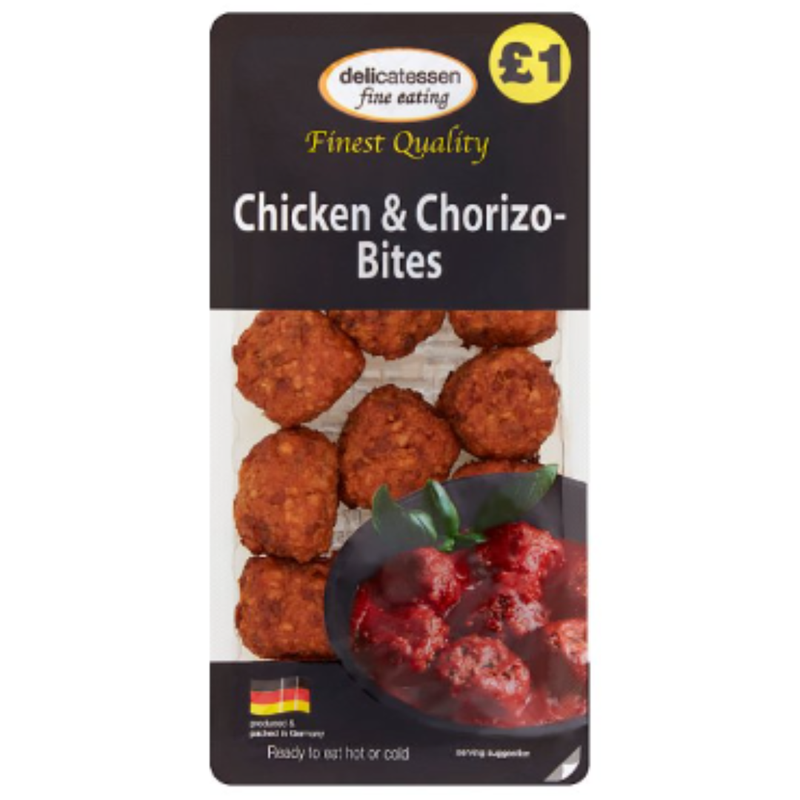 Delicatessen Fine Eating Chicken & Chorizo-Bites 200g x 8 - London Grocery
