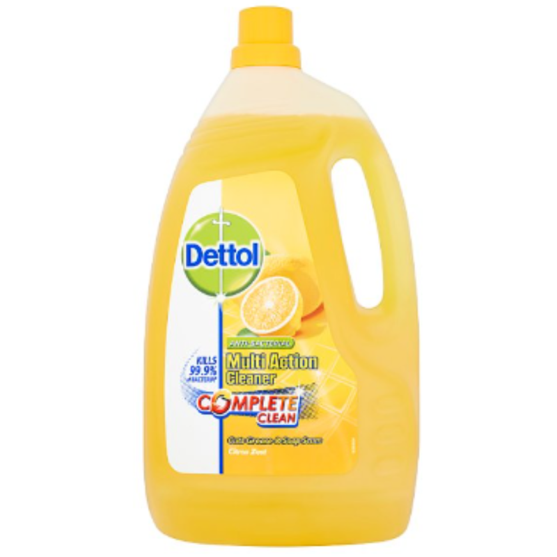 Dettol Anti-Bacterial Multi Action Cleaner Complete Clean Citrus Zest 4L x 3 - London Grocery