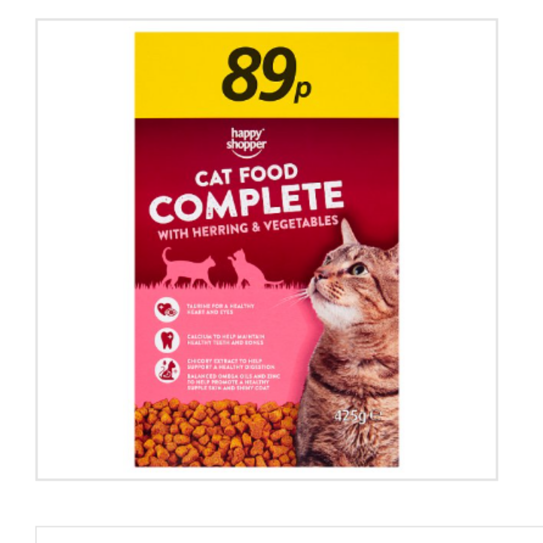 Buy Happy Shopper Complete Cat Food with Herring Vegetables 425g
