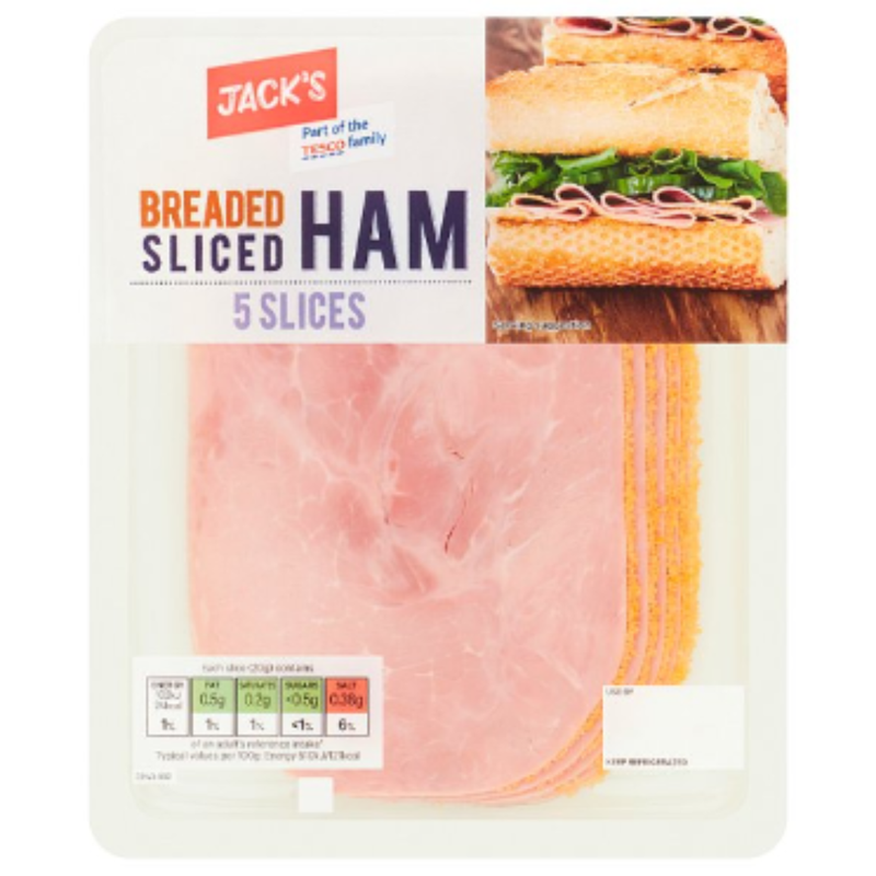 Jack's Breaded Sliced Ham 100g x 8 - London Grocery