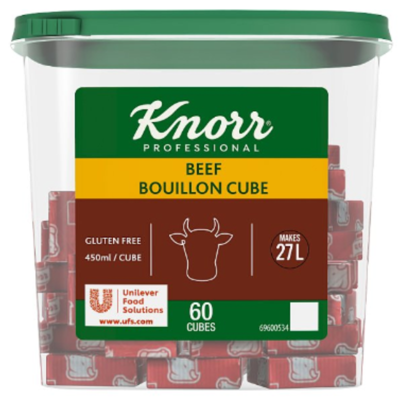 Knorr Professional 60 Beef Bouillon Cube 600g x 1 - London Grocery