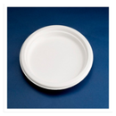 3371 NATURE PLATE ROUND 24.5CM BIODEG. WHITE EXTRA LARGE 9x50(450) UKPLT=40 Eco Friendly | Approx 0 per Case| Case of 9 - London Grocery