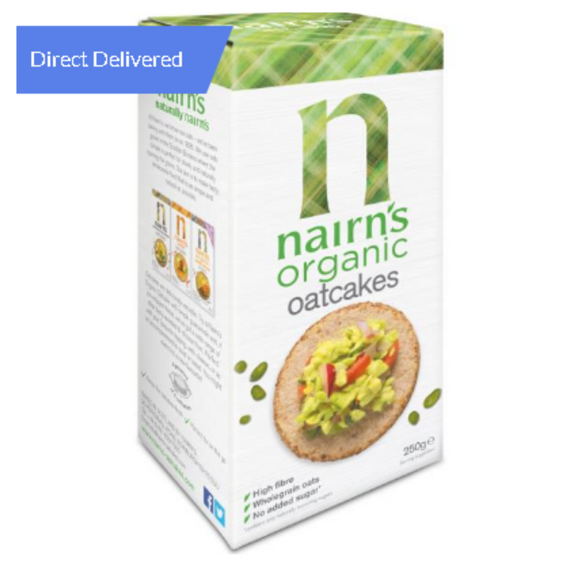 Nairns Organic Vegan Oatcakes 250g x Case of 11 - London Grocery
