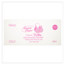 Smart Choice Plastic Tubs 16oz Round Microwavable Plastic Deli Pots & Lids 250 Sets x Case of 1 - London Grocery