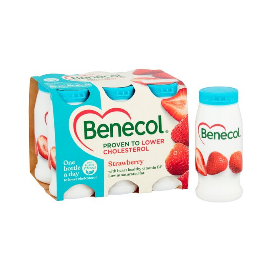 Benecol Strawberry Yogurt Drink 6X67.5G London Grocery