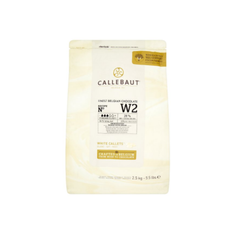 Callebaut Finest Belgian Chocolate White Callets 2.5kg - London Grocery