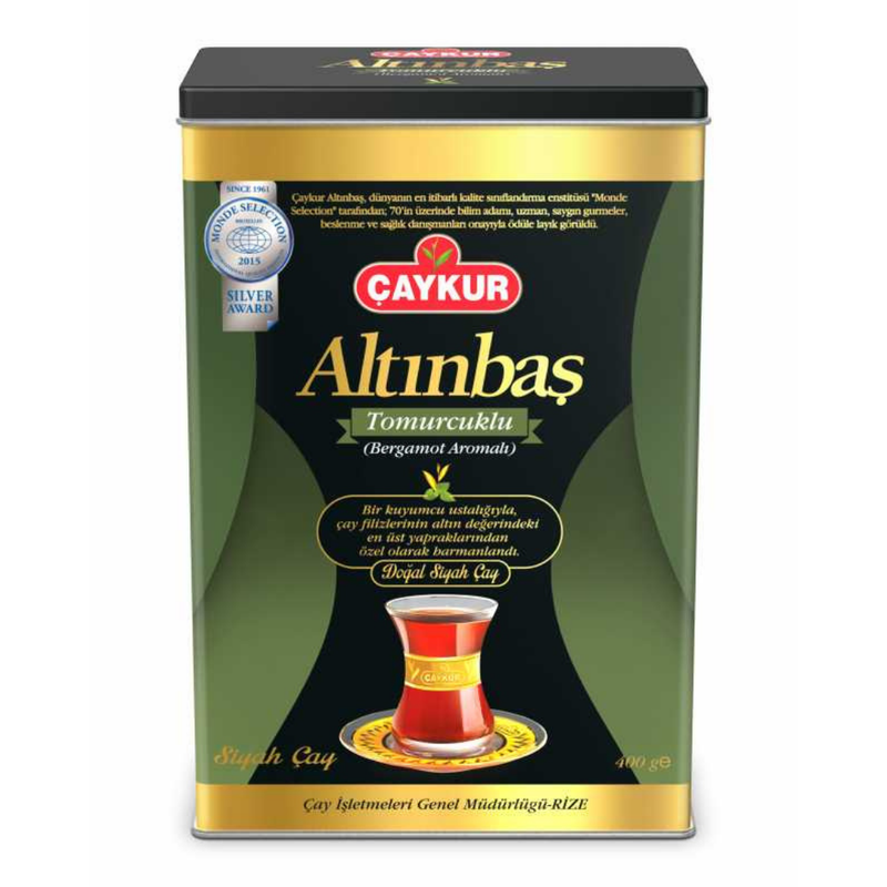 Caykur Altinbas Bergamotlu Tea (Tin) 400gr-London Grocery