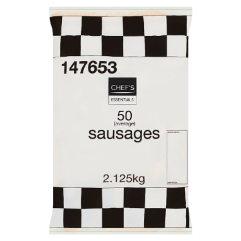 Chef's Essentials 50 (Average) Sausages 2.125kg x 1 Pack | London Grocery