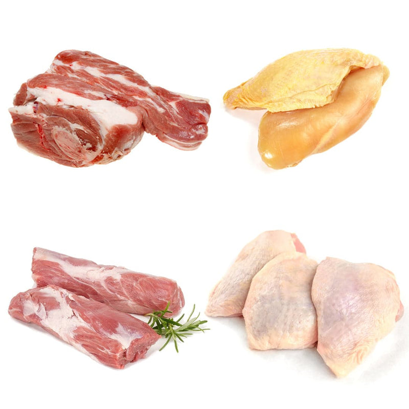 Chicken and Lamb Combo Box | 4 Ingredients | Chicken Breast Fillet |Lamb Shoulder Joint | Chicken Thighs | Lamb Neck Fillet | London Grocery