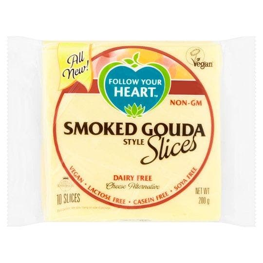 Follow Your Heart Dairy Free 10 Smoked Gouda Slice 200gr-London Grocery