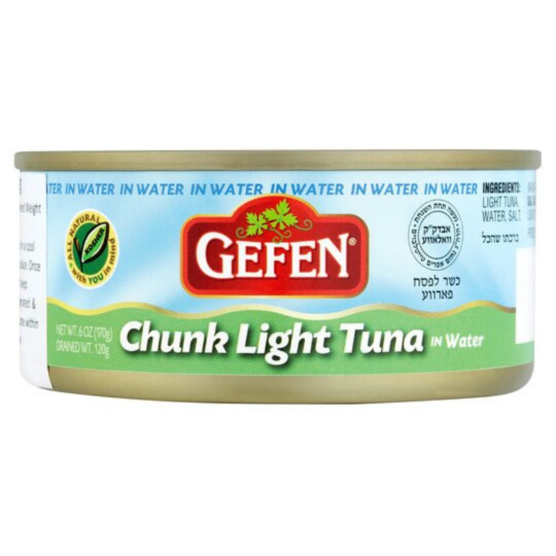 Gefen Chunk Light Tuna In Water 170gr-London Grocery