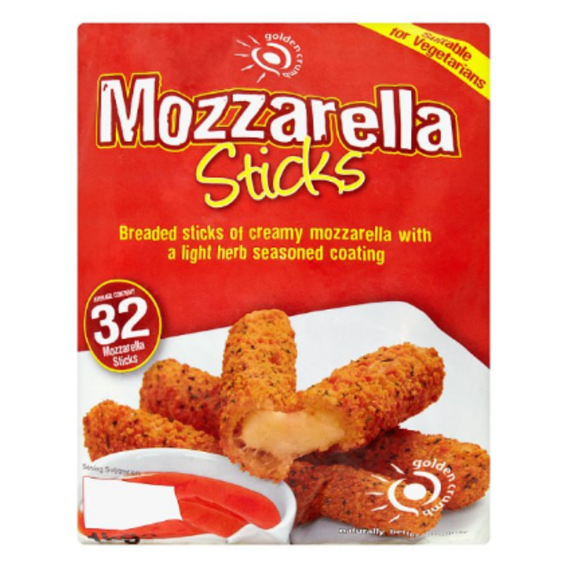 Golden Crumb 32 Mozzarella Sticks 1kg x 1 Pack | London Grocery