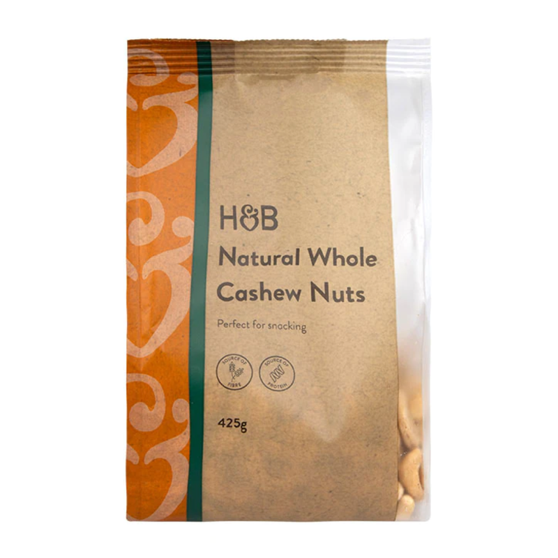 Holland & Barrett Natural Whole Cashew Nuts 425g | London Grocery