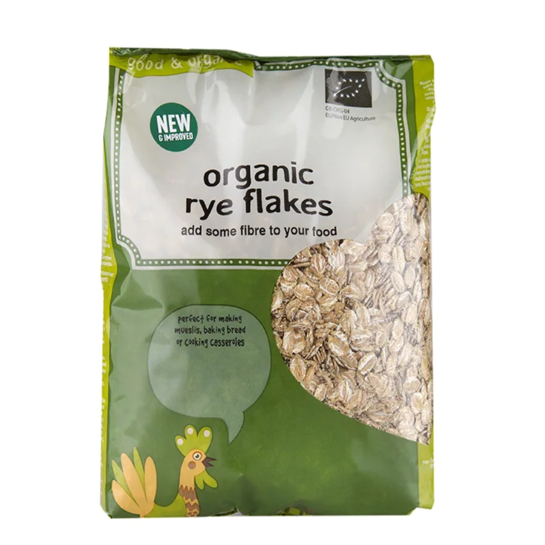 Buy Holland & Barrett Organic Rye Flakes 500g London Grocery