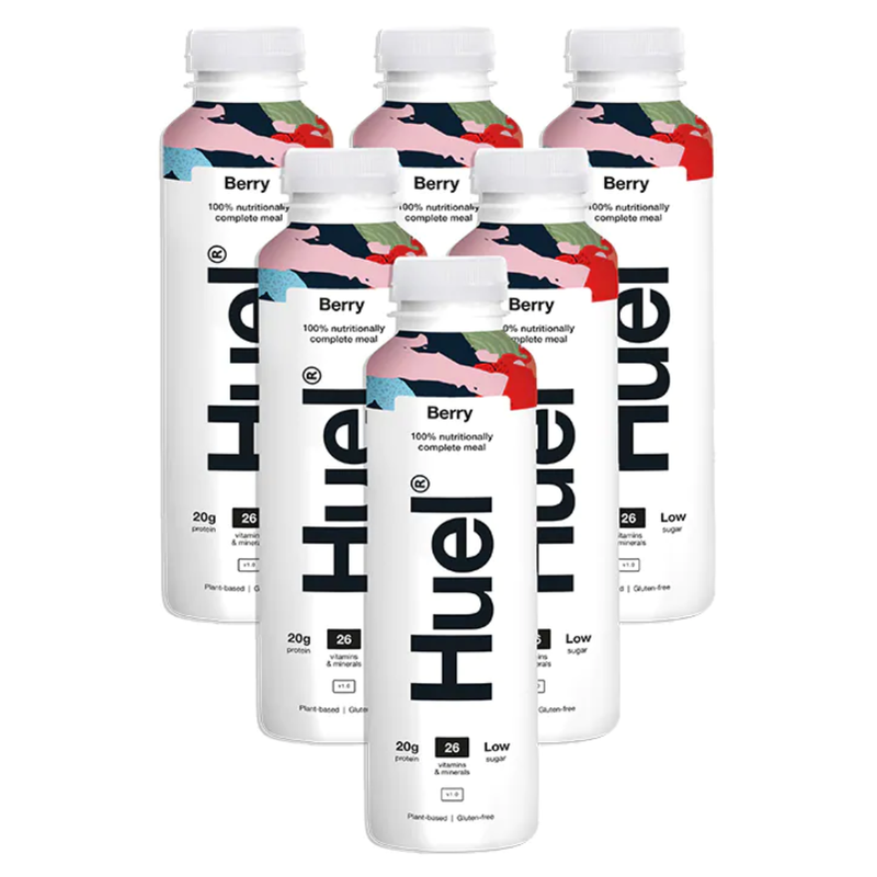 Huel 100% Nutritionally Complete Meal Berry 6 x 500ml | London Grocery