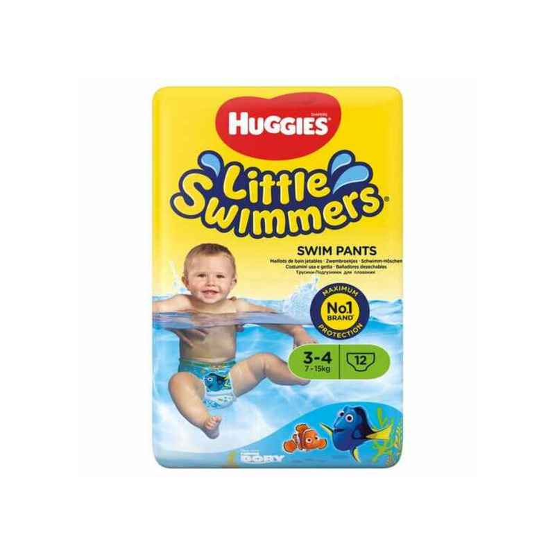 Huggies Little Swimmers Size 3-4 7-15Kg 12 Pants-London Grocery