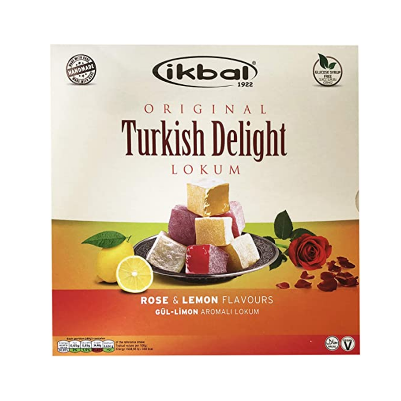 IKBAL Turkish Delight - Rose Lemon Flavour 350g-London Grocery