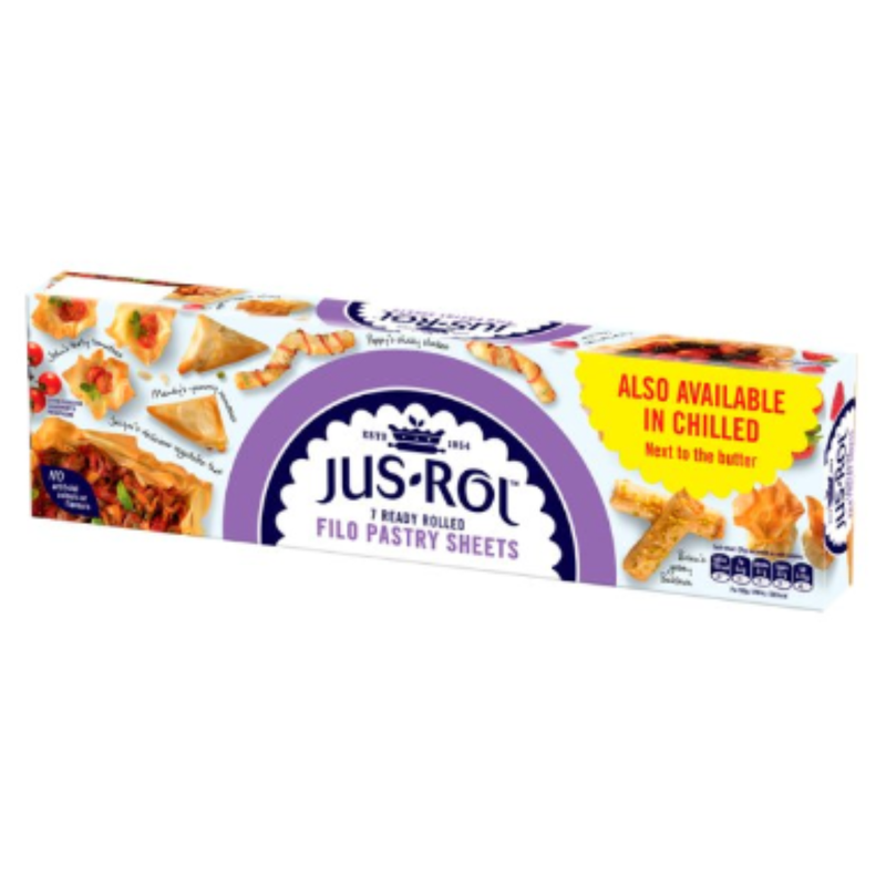 Jus-Rol 7 Ready Rolled Filo Pastry Sheets 270g x 12 Packs | London Grocery