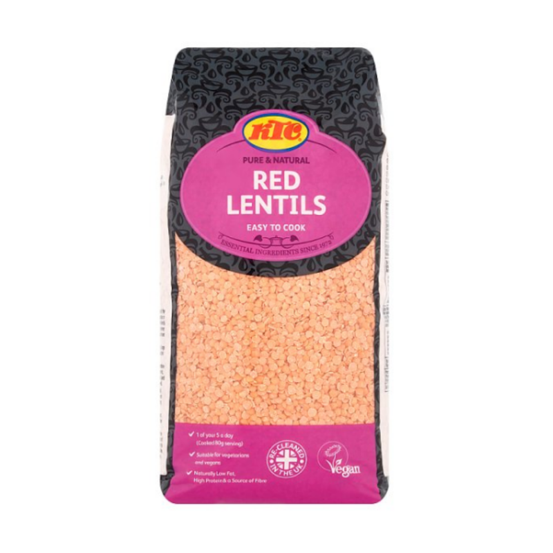 KTC Red Lentils 2kg x 4 cases  - London Grocery