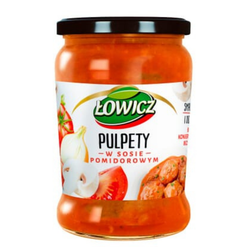 Lowicz Pulpety Meatballs in Tomato Sauce 580gr-London Grocery