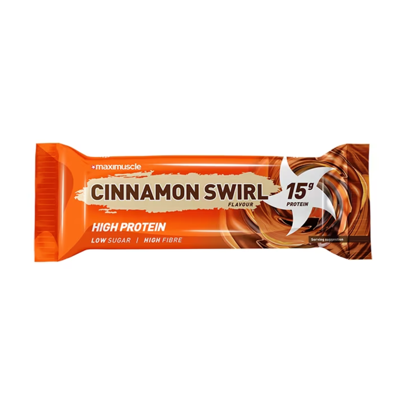 MaxiMuscle Protein Bar Cinnamon Swirl 45g | London Grocery