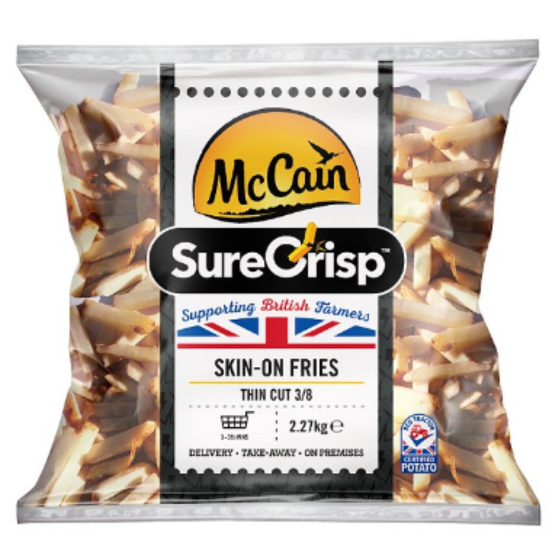McCain SureCrisp Thin Cut 3/8 Skin-on Fries 2.27kg x 1 Pack | London Grocery