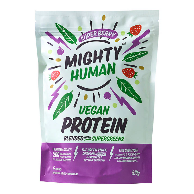 Mighty Pea Vegan Protein Berry 510g | London Grocery