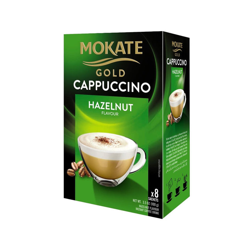Mokate Gold Gold Hazelnut Cappuccino 8 x 12.5gr-London Grocery