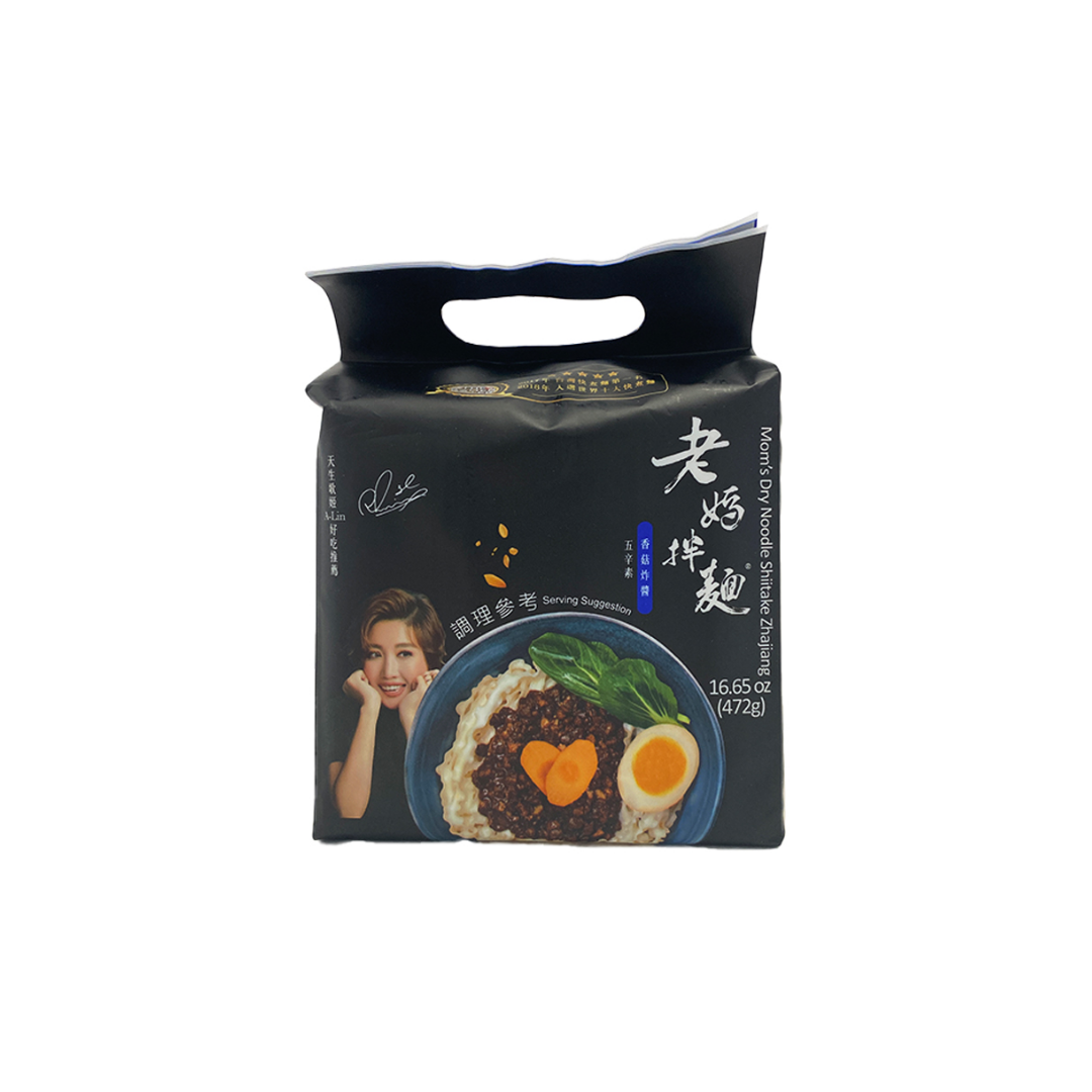 Mom's Dry Noodles (Shiitake Zhajiang Flavour) 472gr London Grocery