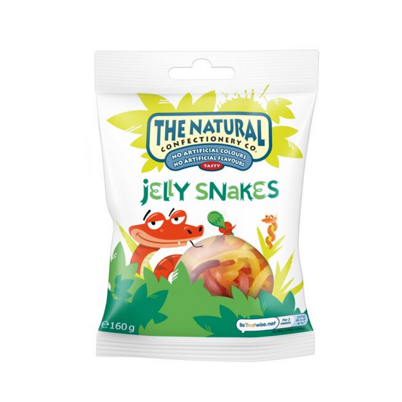 Natural Confectionery Co Jelly Snakes 160gr-London Grocery