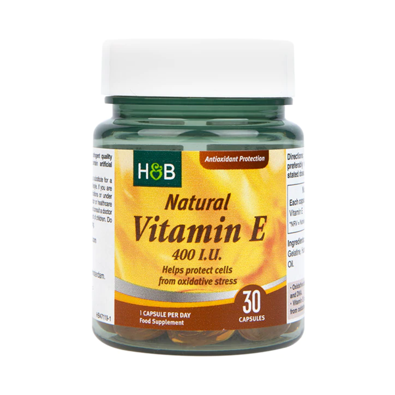 Holland & Barrett Natural Vitamin E 400iu 30 Capsules | London Grocery