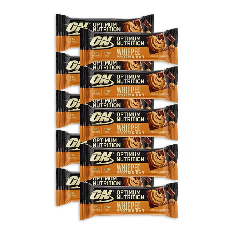 Optimum Nutrition Whipped Bar Chocolate Peanut Butter 10 x 62g | London Grocery
