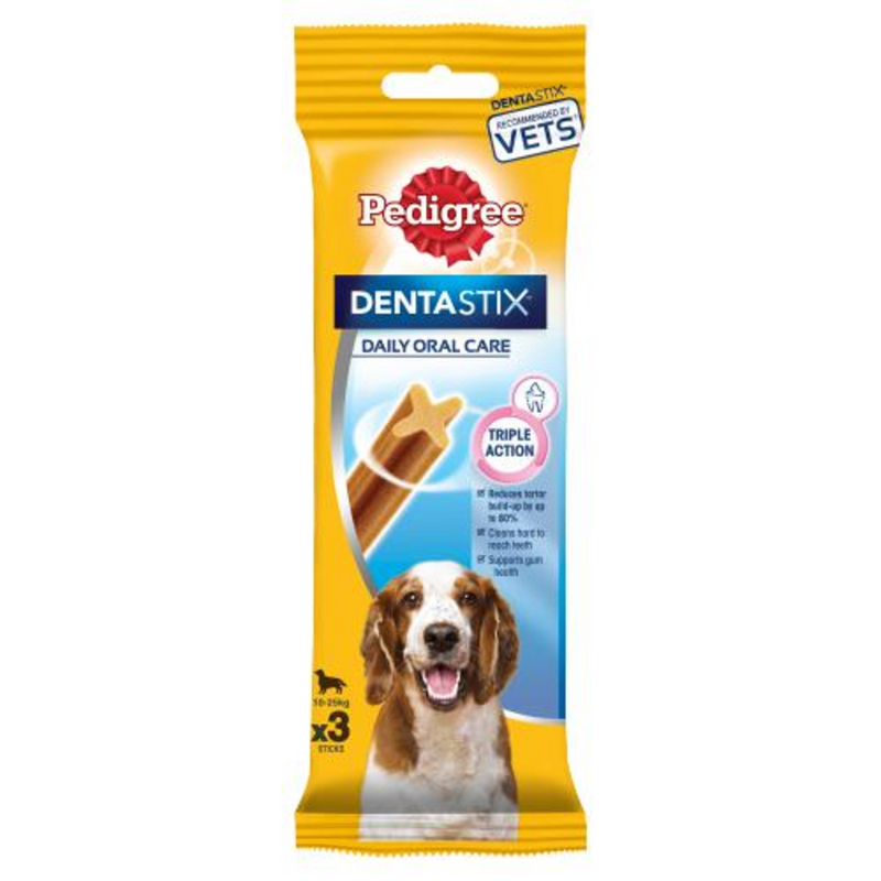 Pedigree Dentastix Daily Medium Dental Dog Chews 3 Stick 77g - London Grocery