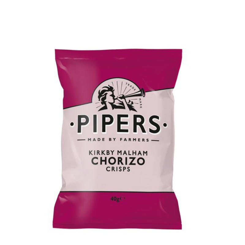 Pipers Kirkby Malham Chorizo Crisps 40g -London Grocery