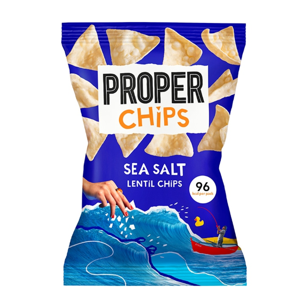 Buy Properchips Sea Salt Lentil Chips 20g London Grocery
