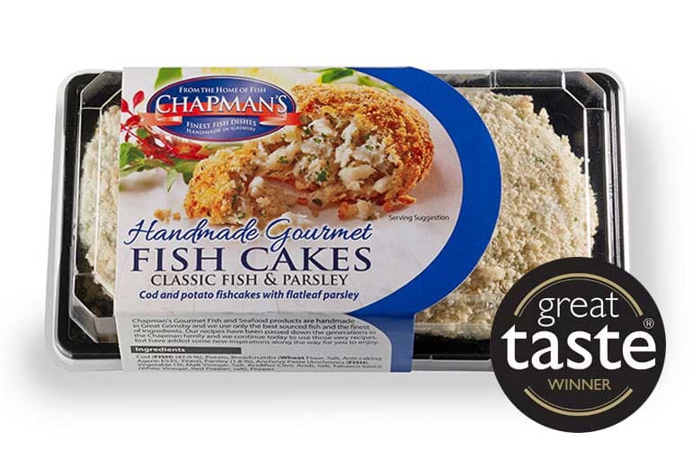 Chapman's Classic Fish & Parsley Fish Cake 2 x 115g (230g) -London Grocery
