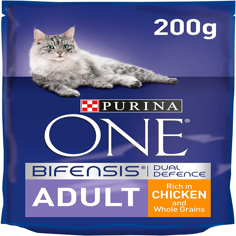 Purina ONE Adult Dry Cat Food Chicken and Whole Grains 200g - London Grocery