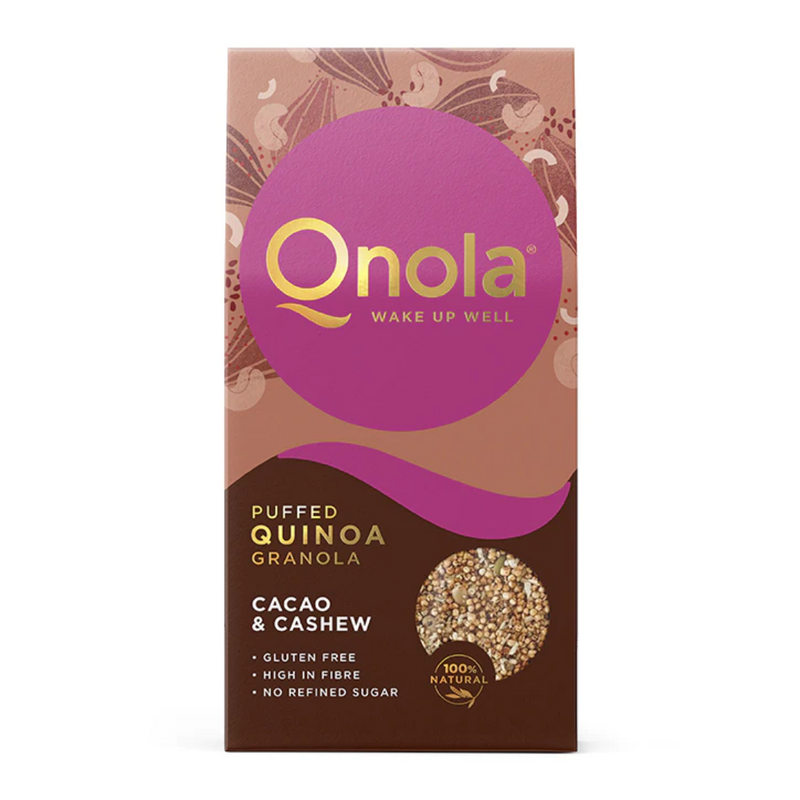 Qnola Cacao & Cashew Granola 250g | London Grocery