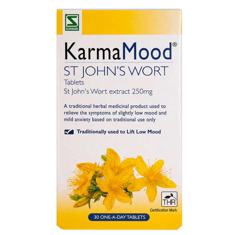 Schwabe Pharma KarmaMood St John's Wort 425mg 30 Tablets | London Grocery