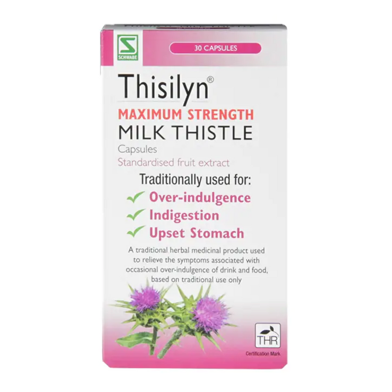 Schwabe Pharma Thisilyn Maxiumum Strength Milk Thistle 30 Capsules | London Grocery