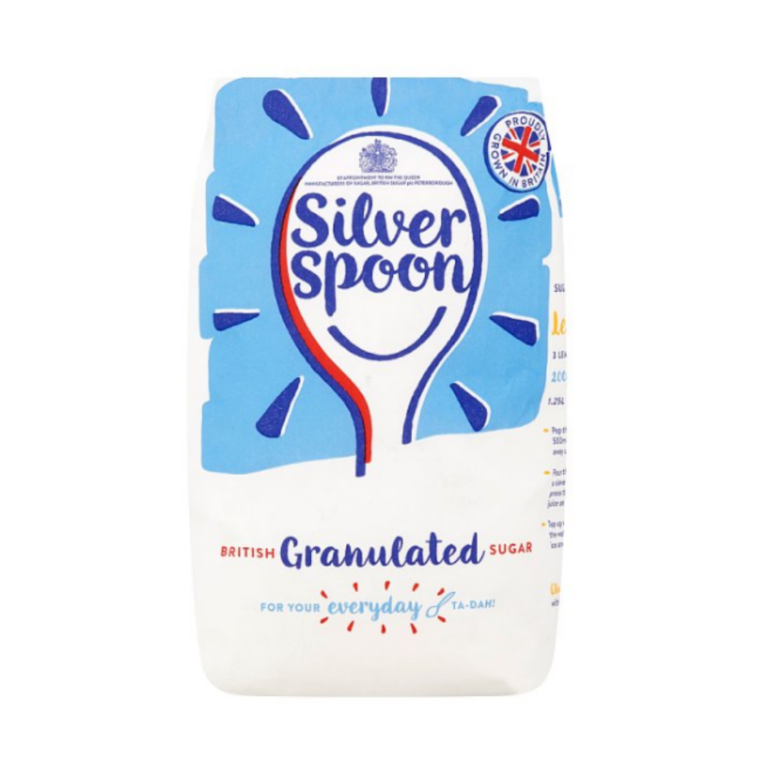 Silver Spoon British Granulated Sugar 2kg x 6 cases London Grocery