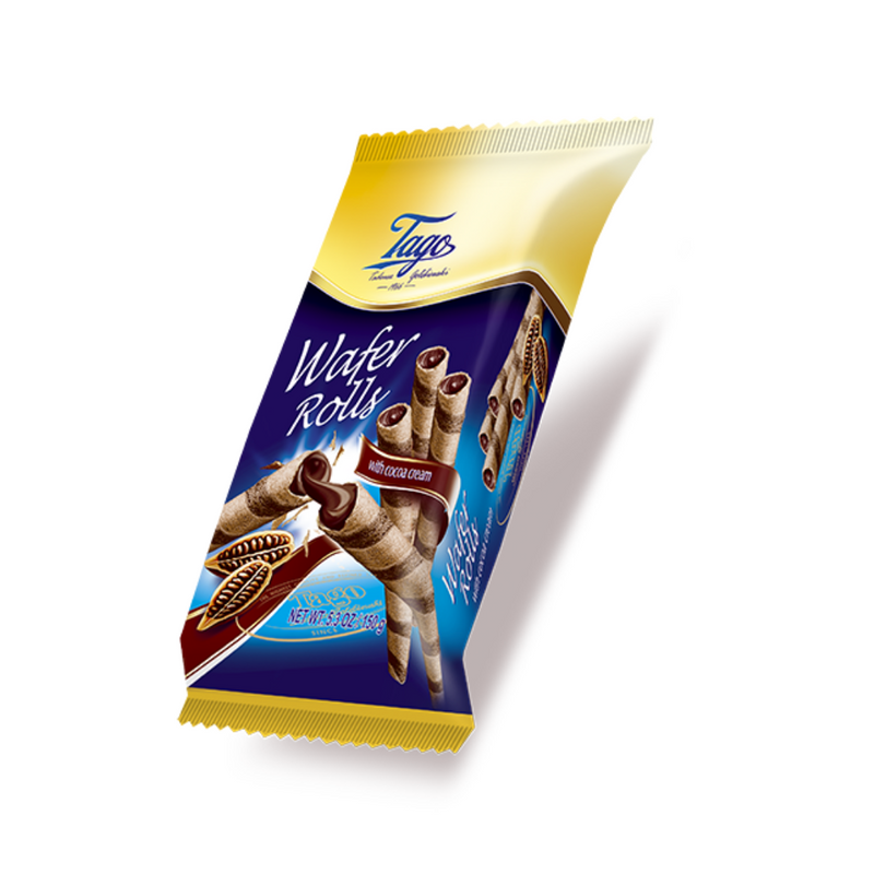 Tago Wafer Rolls with Nut Cream Filling 150gr-London Grocery